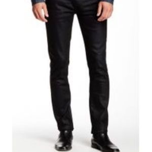 Mens Black button fly jean